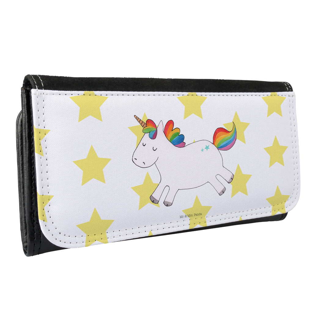 Damen Portemonnaie Einhorn Happy Portemonnaie, Portemonee, Geldbörse, Damen, Groß, XXL, Geldbeutel, Portemonnaies, Einhorn, Einhörner, Einhorn Deko, Pegasus, Unicorn, glücklich, fröhlich, Spaß, Freude, Lebensfreude, witzig, spannend, Lächeln, Lachen