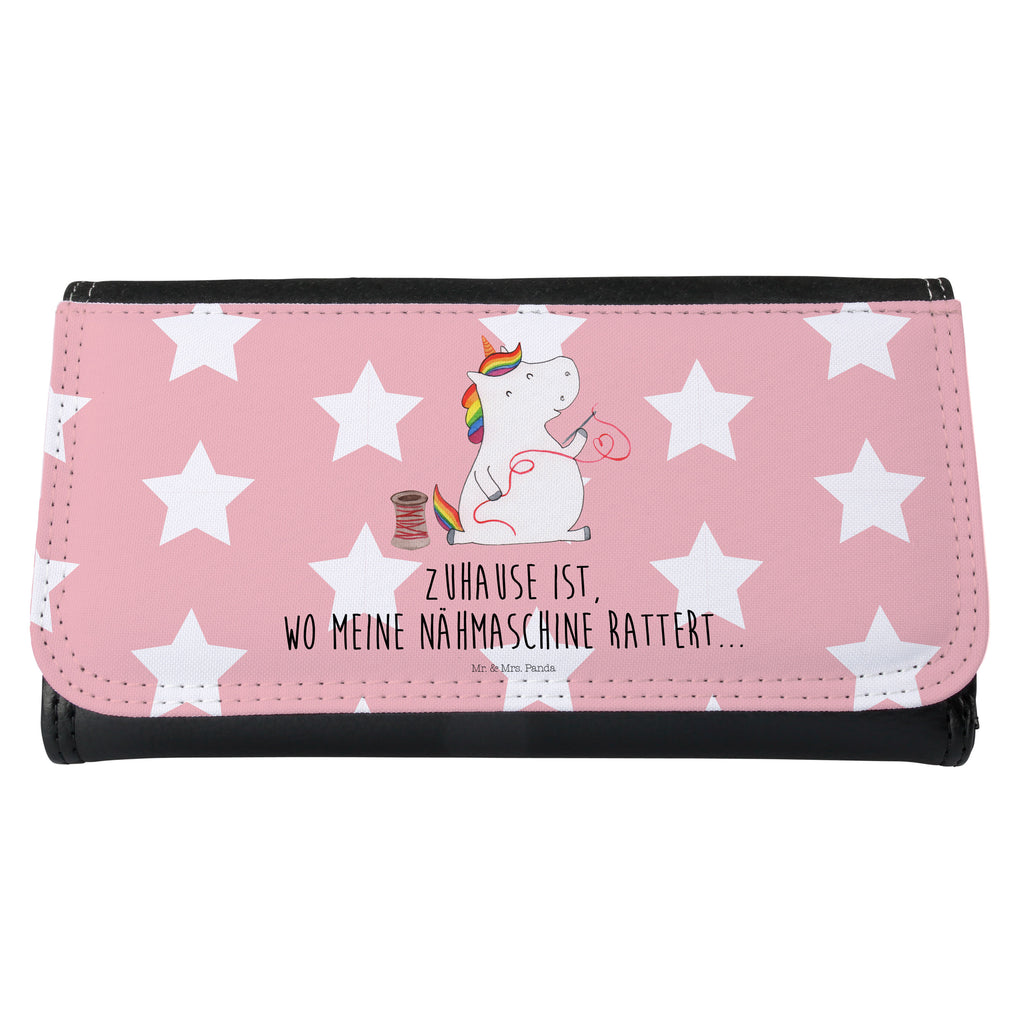 Damen Portemonnaie Einhorn Näherin Portemonnaie, Portemonee, Geldbörse, Damen, Groß, XXL, Geldbeutel, Portemonnaies, Einhorn, Einhörner, Einhorn Deko, Pegasus, Unicorn, Näherin, nähen, Mädchen, Freundin, Häkeln, Stricken, basteln, Nähzimmer