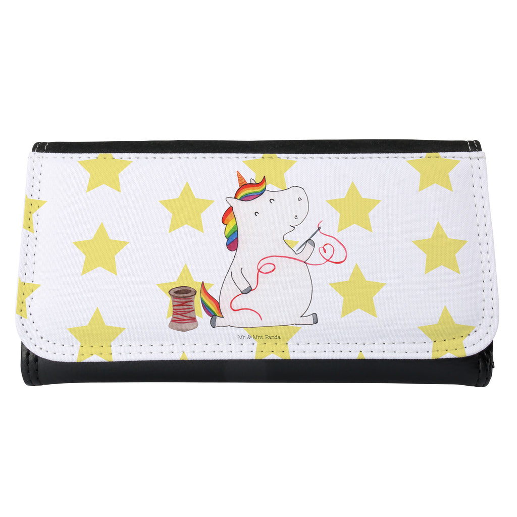 Damen Portemonnaie Einhorn Näherin Portemonnaie, Portemonee, Geldbörse, Damen, Groß, XXL, Geldbeutel, Portemonnaies, Einhorn, Einhörner, Einhorn Deko, Pegasus, Unicorn, Näherin, nähen, Mädchen, Freundin, Häkeln, Stricken, basteln, Nähzimmer