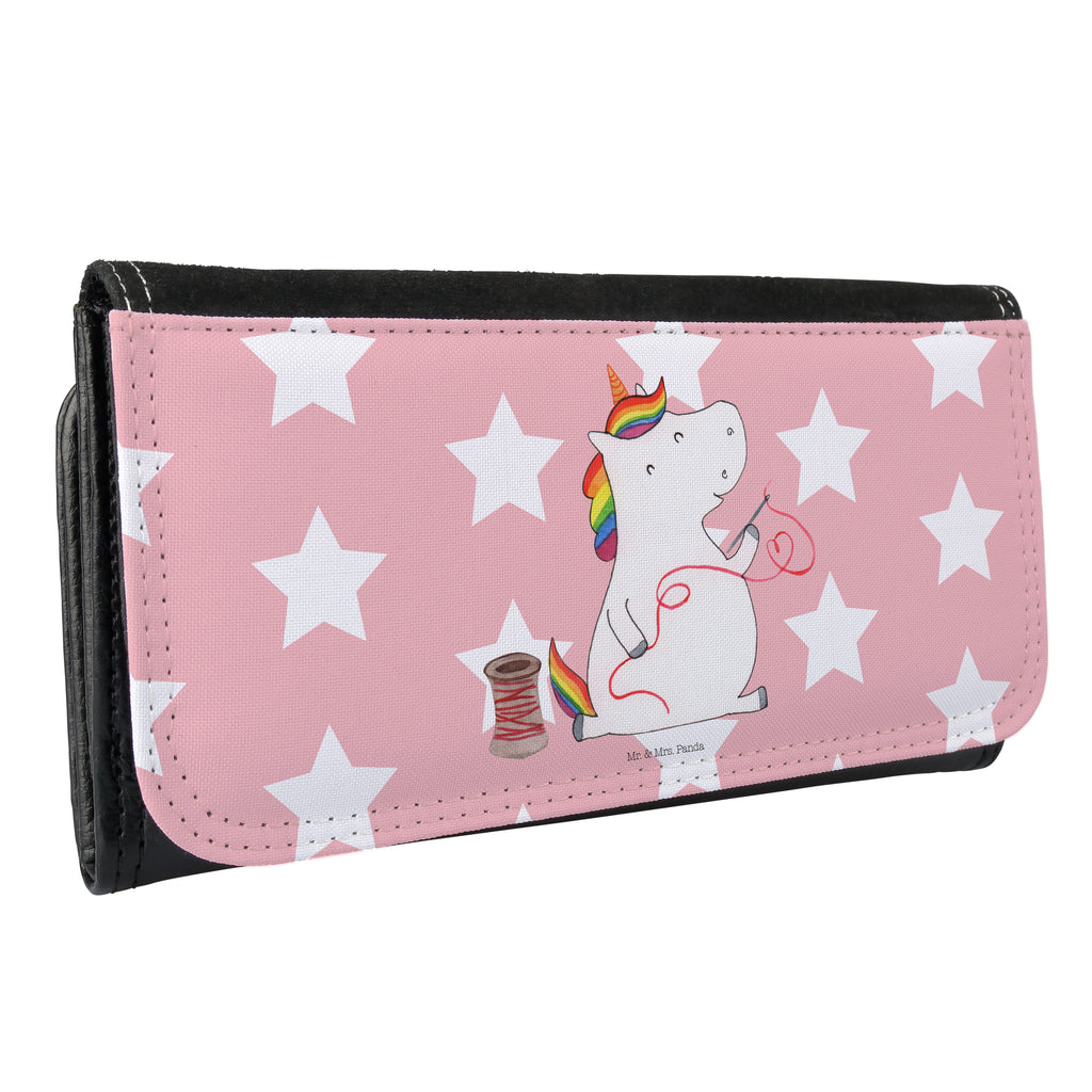 Damen Portemonnaie Einhorn Näherin Portemonnaie, Portemonee, Geldbörse, Damen, Groß, XXL, Geldbeutel, Portemonnaies, Einhorn, Einhörner, Einhorn Deko, Pegasus, Unicorn, Näherin, nähen, Mädchen, Freundin, Häkeln, Stricken, basteln, Nähzimmer