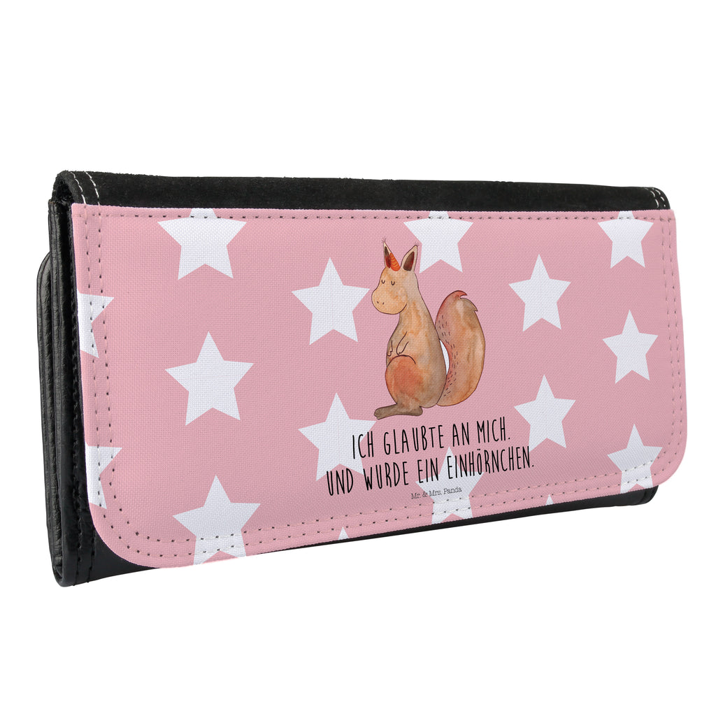 Damen Portemonnaie Einhörnchen Glaube Portemonnaie, Portemonee, Geldbörse, Damen, Groß, XXL, Geldbeutel, Portemonnaies, Einhorn, Einhörner, Einhorn Deko, Pegasus, Unicorn, Einhörnchen, Eichhörnchen, Eichhorn