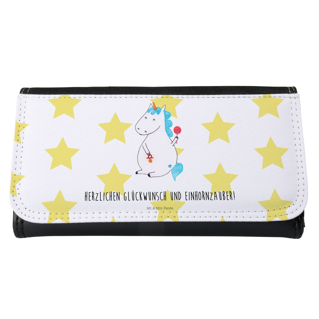 Damen Portemonnaie Einhorn Baby Portemonnaie, Portemonee, Geldbörse, Damen, Groß, XXL, Geldbeutel, Portemonnaies, Einhorn, Einhörner, Einhorn Deko, Pegasus, Unicorn, Mutter, Geburt, Geburtstag, erstes Kind, Baby, Babyglück, Nachwuchs, Eltern, Party, Kind, Schnuller