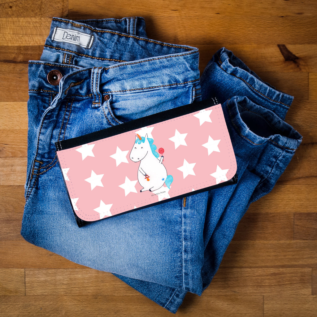 Damen Portemonnaie Einhorn Baby Portemonnaie, Portemonee, Geldbörse, Damen, Groß, XXL, Geldbeutel, Portemonnaies, Einhorn, Einhörner, Einhorn Deko, Pegasus, Unicorn, Mutter, Geburt, Geburtstag, erstes Kind, Baby, Babyglück, Nachwuchs, Eltern, Party, Kind, Schnuller