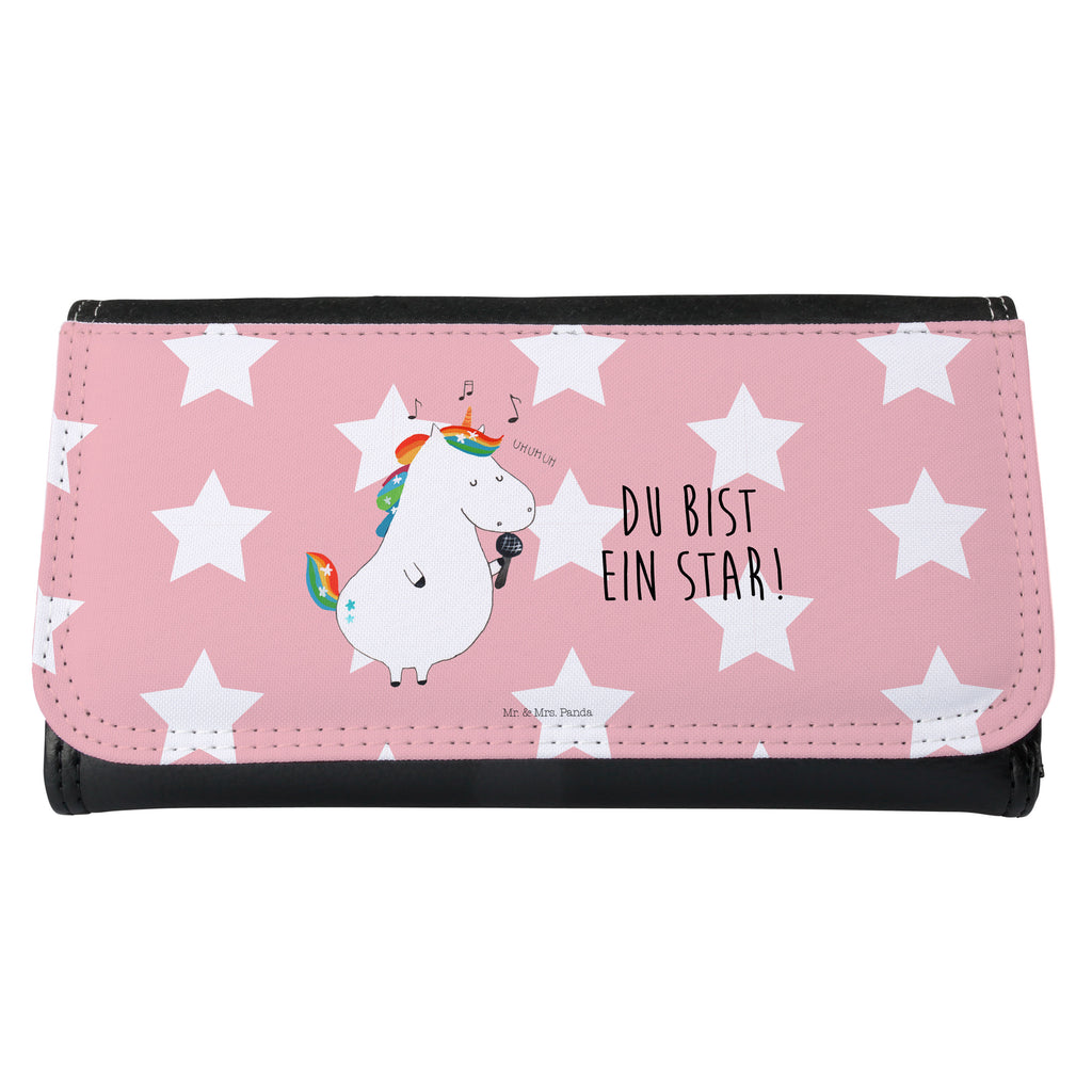 Damen Portemonnaie Einhorn Sänger Portemonnaie, Portemonee, Geldbörse, Damen, Groß, XXL, Geldbeutel, Portemonnaies, Einhorn, Einhörner, Einhorn Deko, Pegasus, Unicorn, Glitzer, Konfetti, Party, Geburtstag, Feier, Fest, Disco, Sängerin, Sänger, Freundin