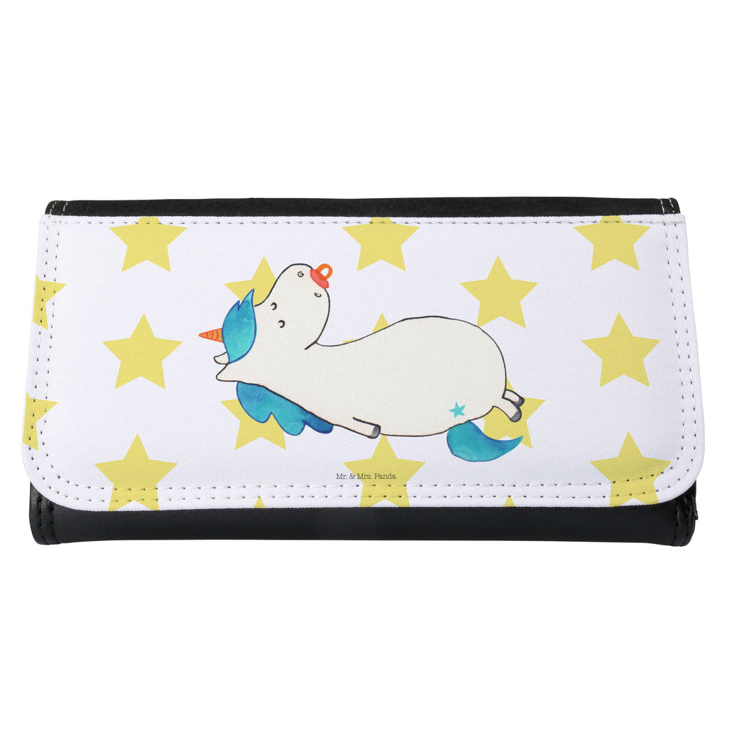 Damen Portemonnaie Einhorn Schnullie Portemonnaie, Portemonee, Geldbörse, Damen, Groß, XXL, Geldbeutel, Portemonnaies, Einhorn, Einhörner, Einhorn Deko, Pegasus, Unicorn, Baby, Kleinkind, Geburt, Geburtstag, Säugling, Schnuller, Geschenk Geburt, Mutter, Mama