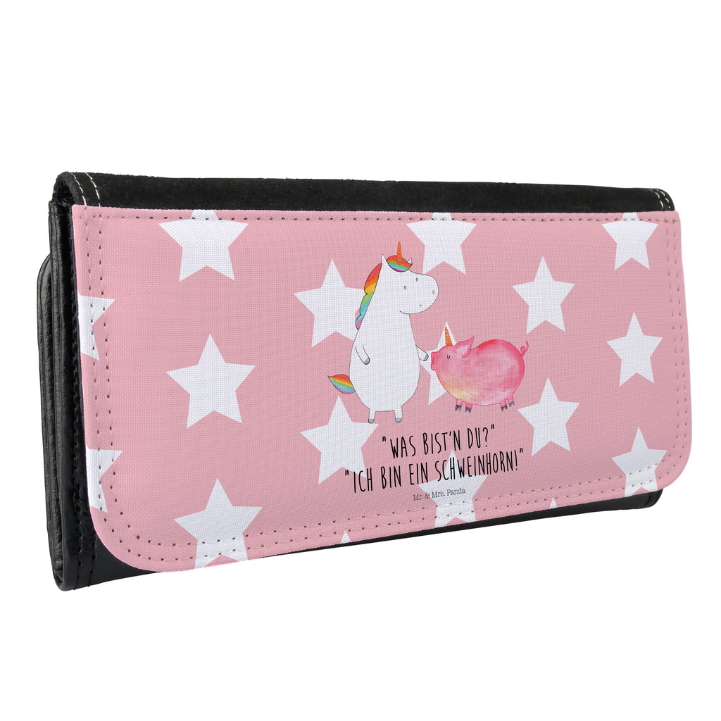 Damen Portemonnaie Einhorn + Schweinhorn Portemonnaie, Portemonee, Geldbörse, Damen, Groß, XXL, Geldbeutel, Portemonnaies, Einhorn, Einhörner, Einhorn Deko, Pegasus, Unicorn, Freundschaft, Schweinhorn, Schwein, Freundin, Schweinchen