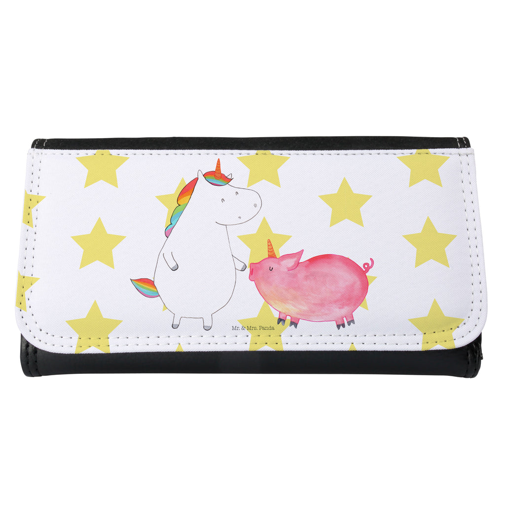 Damen Portemonnaie Einhorn + Schweinhorn Portemonnaie, Portemonee, Geldbörse, Damen, Groß, XXL, Geldbeutel, Portemonnaies, Einhorn, Einhörner, Einhorn Deko, Pegasus, Unicorn, Freundschaft, Schweinhorn, Schwein, Freundin, Schweinchen