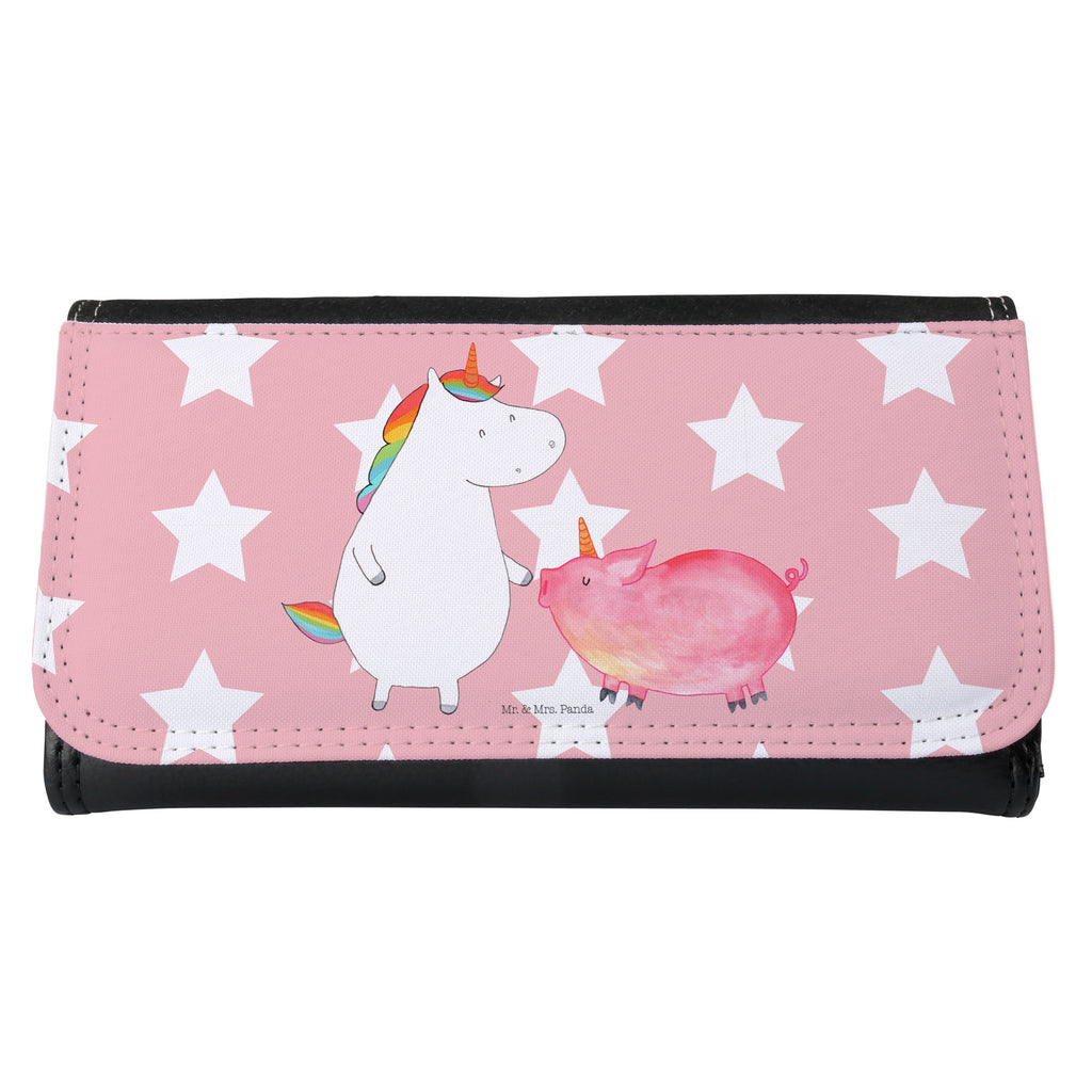 Damen Portemonnaie Einhorn + Schweinhorn Portemonnaie, Portemonee, Geldbörse, Damen, Groß, XXL, Geldbeutel, Portemonnaies, Einhorn, Einhörner, Einhorn Deko, Pegasus, Unicorn, Freundschaft, Schweinhorn, Schwein, Freundin, Schweinchen
