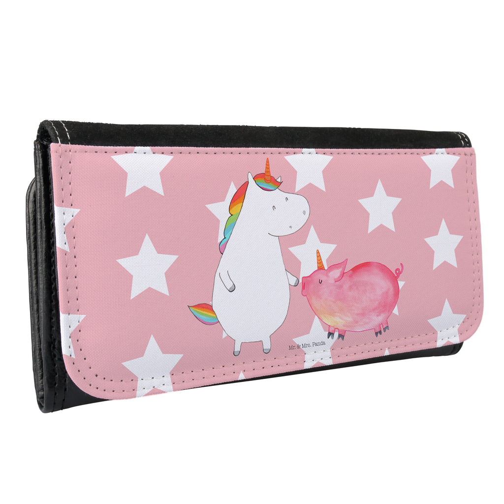 Damen Portemonnaie Einhorn + Schweinhorn Portemonnaie, Portemonee, Geldbörse, Damen, Groß, XXL, Geldbeutel, Portemonnaies, Einhorn, Einhörner, Einhorn Deko, Pegasus, Unicorn, Freundschaft, Schweinhorn, Schwein, Freundin, Schweinchen