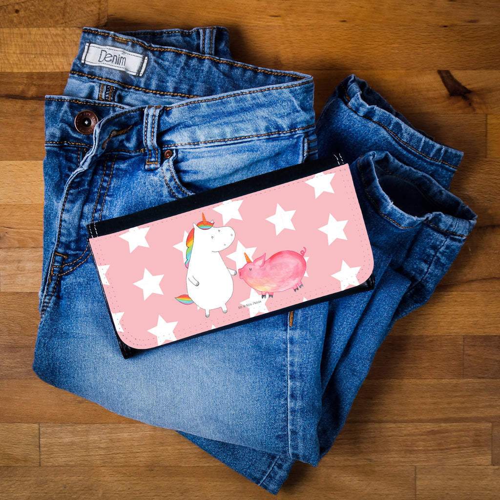 Damen Portemonnaie Einhorn + Schweinhorn Portemonnaie, Portemonee, Geldbörse, Damen, Groß, XXL, Geldbeutel, Portemonnaies, Einhorn, Einhörner, Einhorn Deko, Pegasus, Unicorn, Freundschaft, Schweinhorn, Schwein, Freundin, Schweinchen