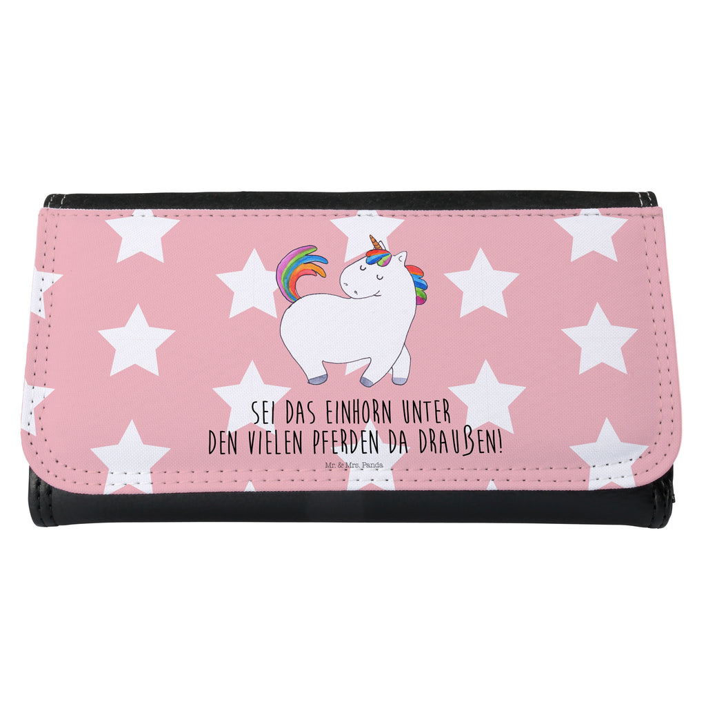 Damen Portemonnaie Einhorn stolzierend Portemonnaie, Portemonee, Geldbörse, Damen, Groß, XXL, Geldbeutel, Portemonnaies, Einhorn, Einhörner, Einhorn Deko, Pegasus, Unicorn, stolz, anders, bunt, Pferd, Reiter, Reiten, Freundin, Geschenk