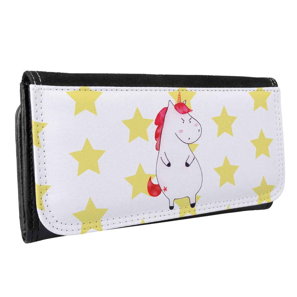 Damen Portemonnaie Einhorn wütend Portemonnaie, Portemonee, Geldbörse, Damen, Groß, XXL, Geldbeutel, Portemonnaies, Einhorn, Einhörner, Einhorn Deko, Pegasus, Unicorn, Realität, Ansage, lustlos, nein, Büro, Arbeit, wütend, dumme Fragen, lustig, Spaß, Geschenk