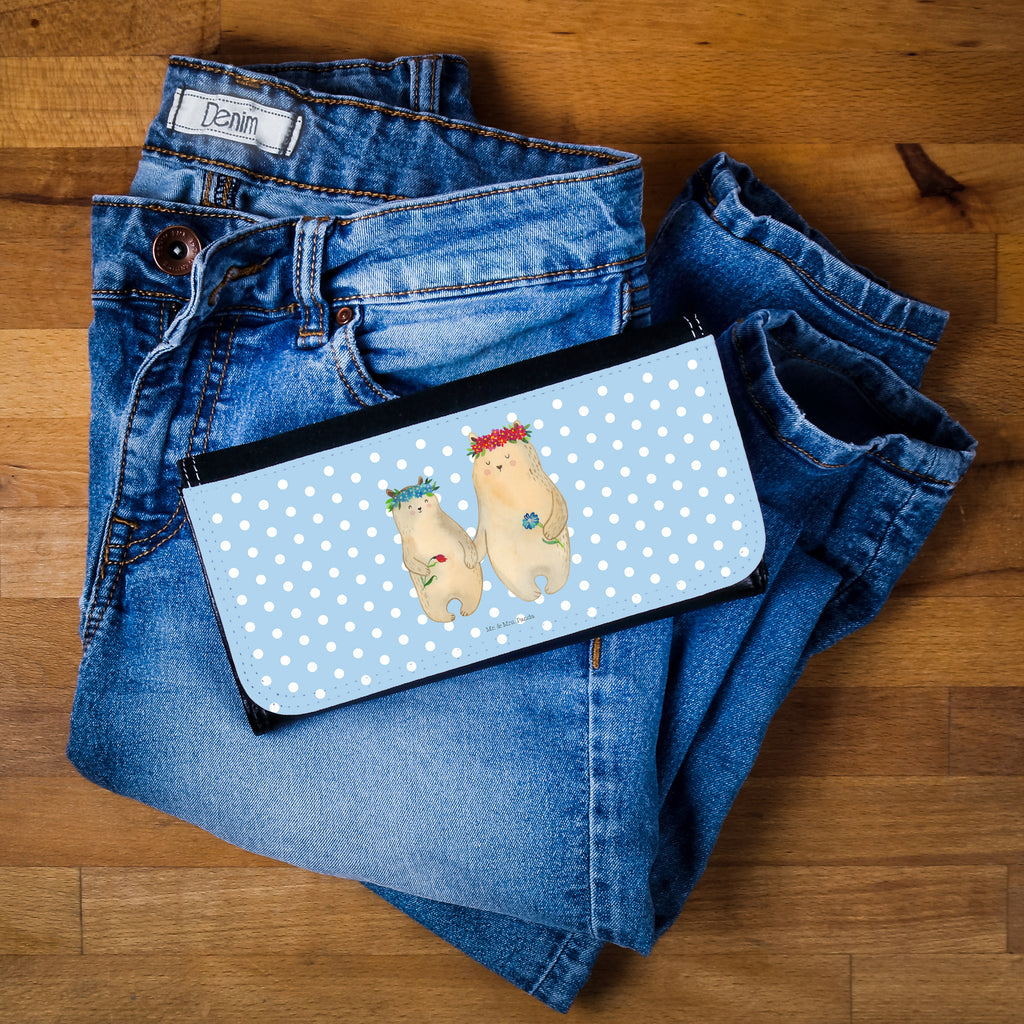 Damen Portemonnaie Bären mit Blumenkranz Portemonnaie, Portemonee, Geldbörse, Damen, Groß, XXL, Geldbeutel, Portemonnaies, Familie, Vatertag, Muttertag, Bruder, Schwester, Mama, Papa, Oma, Opa, Bär, Bären, Mutter, Mutti, Mami, Lieblingsmensch, Lieblingsmama, beste Mutter, weltbeste Mama, Geschenk Mama. Muttertag, Tochter, Kind, Kinder, Töchter, Family, Vorbild