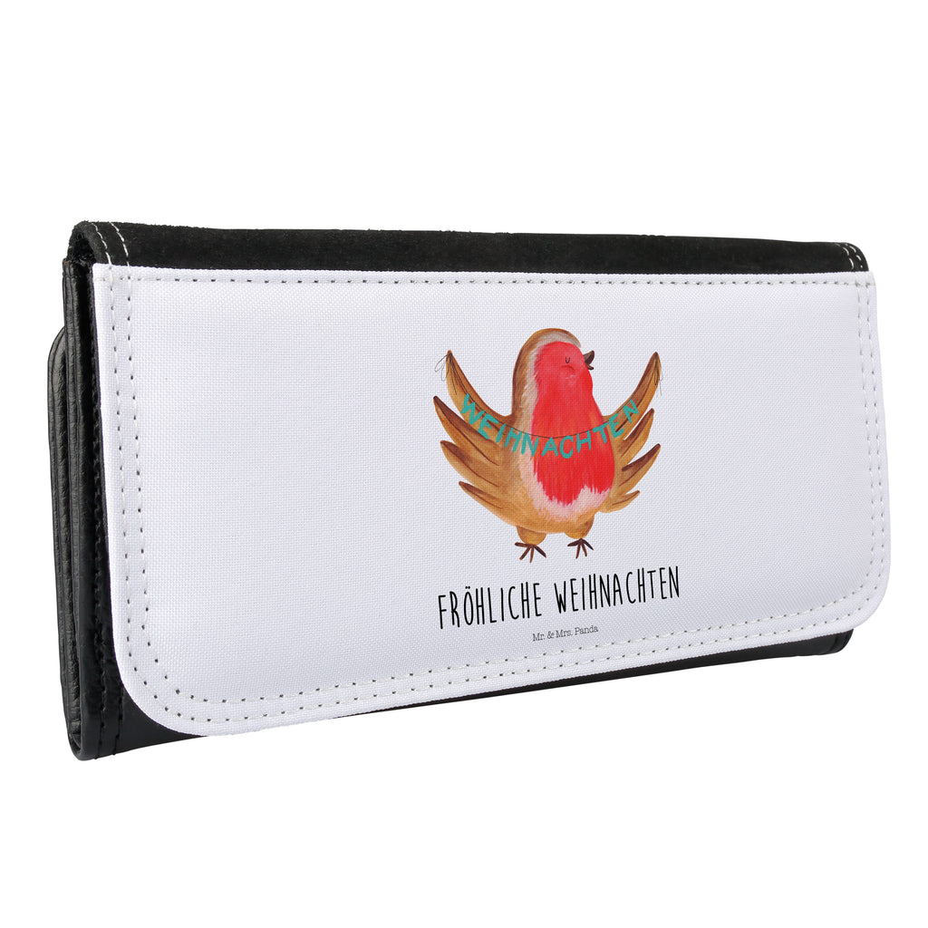 Damen Portemonnaie Rotkehlchen Weihnachten Portemonnaie, Portemonee, Geldbörse, Damen, Groß, XXL, Geldbeutel, Portemonnaies, Winter, Weihnachten, Weihnachtsdeko, Nikolaus, Advent, Heiligabend, Wintermotiv, Frohe Weihnachten, Weihnachtsmotiv, Weihnachtsgruß, Vogel, xmas
