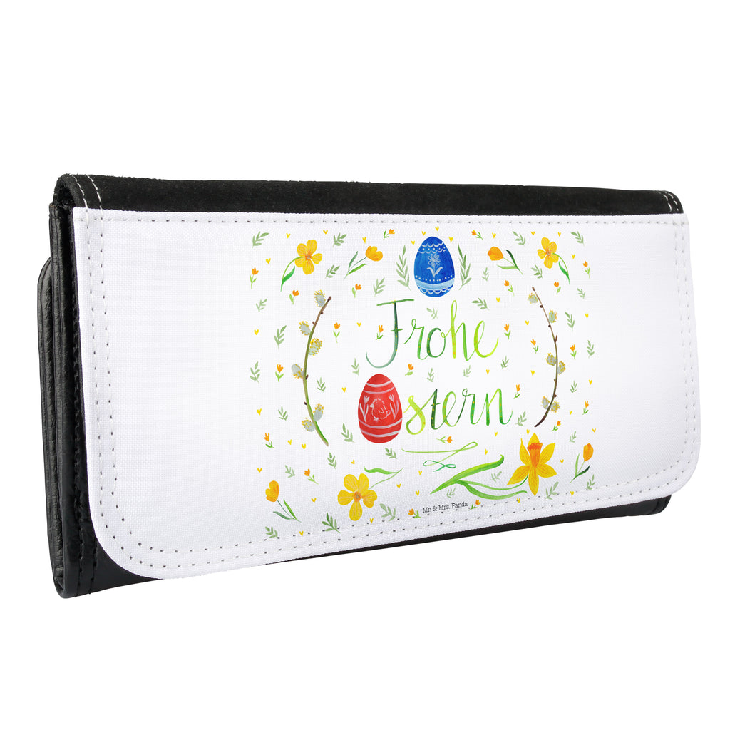 Damen Portemonnaie Frohe Ostern Portemonnaie, Portemonee, Geldbörse, Damen, Groß, XXL, Geldbeutel, Portemonnaies, Ostern, Osterhase, Ostergeschenke, Osternest, Osterdeko, Geschenk zu Ostern, Frohe Ostern, Ostergrüße, Osterblume, Osterei, bemalte Ostereier, Weidenkätzchen. Lettering