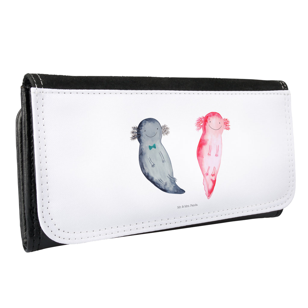 Damen Portemonnaie Axolotl Axel+Lotte Portemonnaie, Portemonee, Geldbörse, Damen, Groß, XXL, Geldbeutel, Portemonnaies, Axolotl, Molch, Axolot, Schwanzlurch, Lurch, Lurche, Liebe, große Liebe, Liebesbeweis, Freund, Verlobter, Ehemann, Jahrestag, Valentinstag