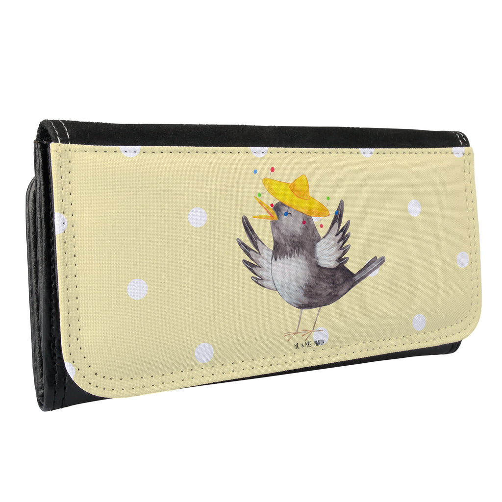 Damen Portemonnaie Rabe mit Sombrero Portemonnaie, Portemonee, Geldbörse, Damen, Groß, XXL, Geldbeutel, Portemonnaies, Tiermotive, Gute Laune, lustige Sprüche, Tiere, Rabe, Vogel, Vögel, Spruch positiv, fröhlich sein, glücklich sein, Glück Spruch, froh, Elster, Motivation