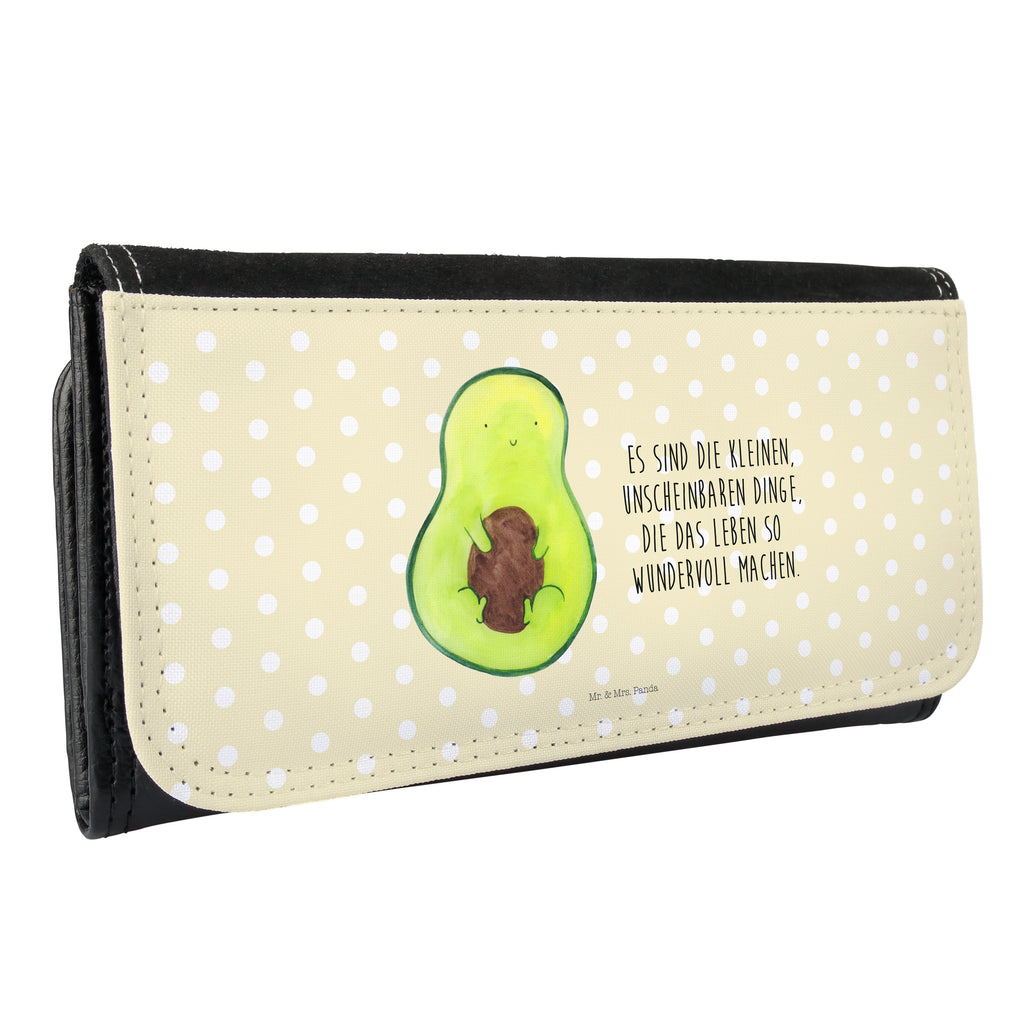 Damen Portemonnaie Avocado mit Kern Portemonnaie, Portemonee, Geldbörse, Damen, Groß, XXL, Geldbeutel, Portemonnaies, Avocado, Veggie, Vegan, Gesund, Avokado, Avocadokern, Kern, Pflanze, Spruch Leben