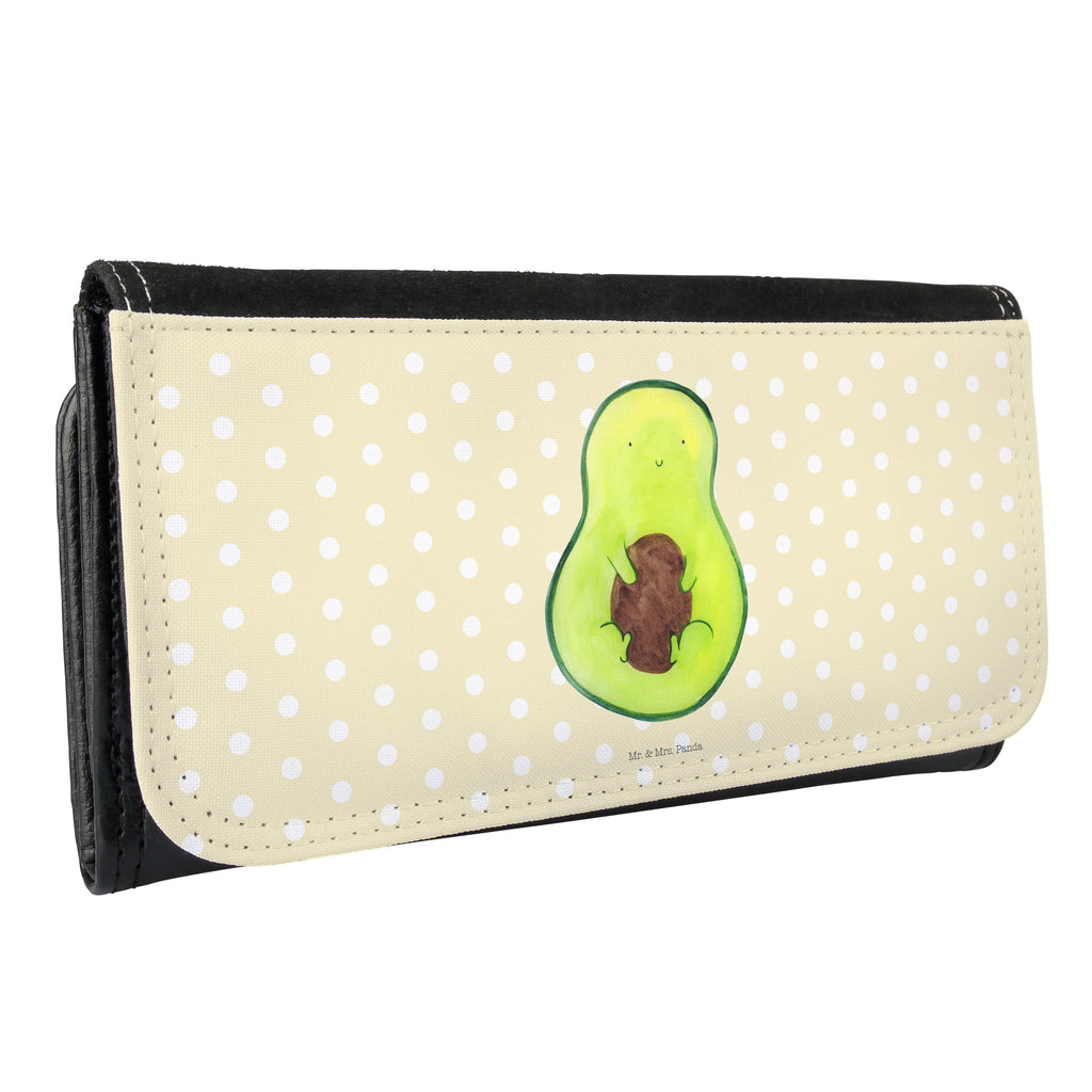 Damen Portemonnaie Avocado mit Kern Portemonnaie, Portemonee, Geldbörse, Damen, Groß, XXL, Geldbeutel, Portemonnaies, Avocado, Veggie, Vegan, Gesund, Avokado, Avocadokern, Kern, Pflanze, Spruch Leben