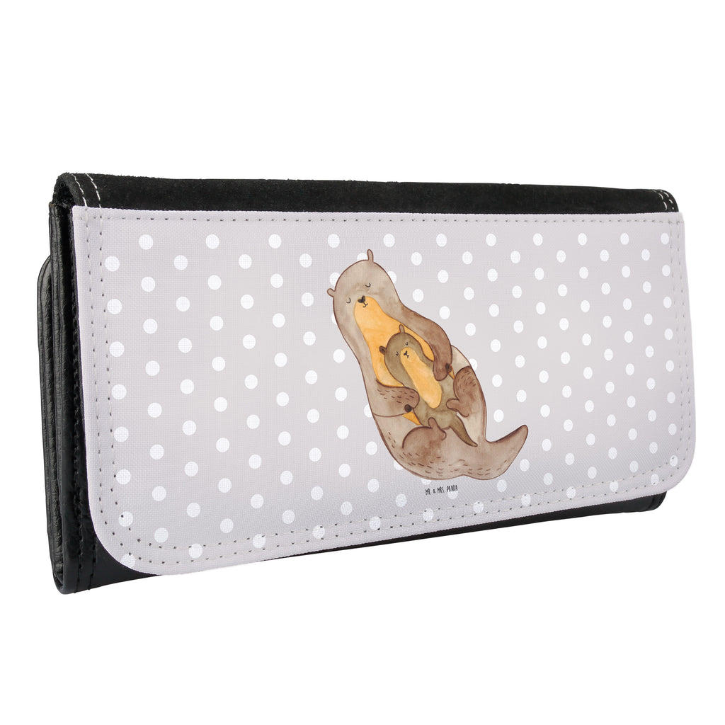 Damen Portemonnaie Otter mit Kind Portemonnaie, Portemonee, Geldbörse, Damen, Groß, XXL, Geldbeutel, Portemonnaies, Otter, Fischotter, Seeotter, Otter Seeotter See Otter