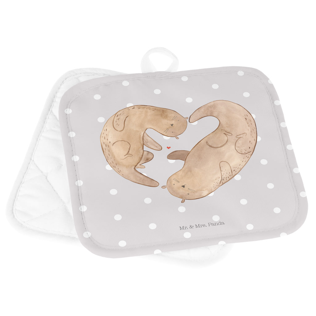 2er Set Topflappen  Otter Herz Topflappen, Topfuntersetzer, Ofenhandschuh, Topflappen Set, Topflappen lustig, Topflappen mit Spruch, Otter, Fischotter, Seeotter, Liebe, Herz, Liebesbeweis, Liebesgeschenk, Bessere Hälfte, Love you, Jahrestag, Hochzeitstag, Verlobung, gemeinsames Leben