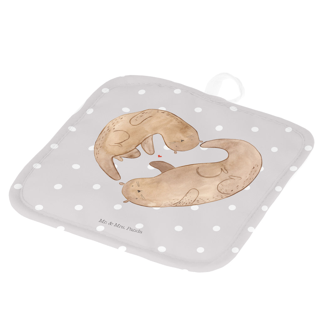 2er Set Topflappen  Otter Herz Topflappen, Topfuntersetzer, Ofenhandschuh, Topflappen Set, Topflappen lustig, Topflappen mit Spruch, Otter, Fischotter, Seeotter, Liebe, Herz, Liebesbeweis, Liebesgeschenk, Bessere Hälfte, Love you, Jahrestag, Hochzeitstag, Verlobung, gemeinsames Leben