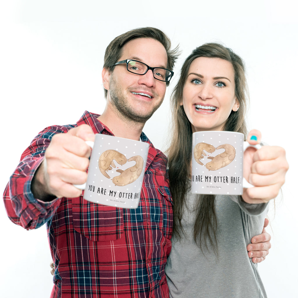 Kindertasse Otter Herz Kunststoff Tasse, Kindergarten, Tasse, Trinkbecher, Camping Becher, Kaffeetasse, Kunststoffbecher, Kindergartenbecher, Outdoorgeschirr, Kunststoffgeschirr, Reisebecher, Reisetasse, Kinderbecher, Otter, Fischotter, Seeotter, Liebe, Herz, Liebesbeweis, Liebesgeschenk, Bessere Hälfte, Love you, Jahrestag, Hochzeitstag, Verlobung, gemeinsames Leben