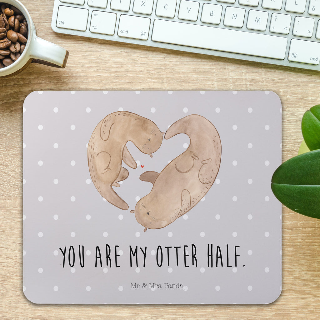 Mauspad Otter Herz Mousepad, Computer zubehör, Büroausstattung, PC Zubehör, Arbeitszimmer, Mauspad, Einzigartiges Mauspad, Designer Mauspad, Otter, Fischotter, Seeotter, Liebe, Herz, Liebesbeweis, Liebesgeschenk, Bessere Hälfte, Love you, Jahrestag, Hochzeitstag, Verlobung, gemeinsames Leben