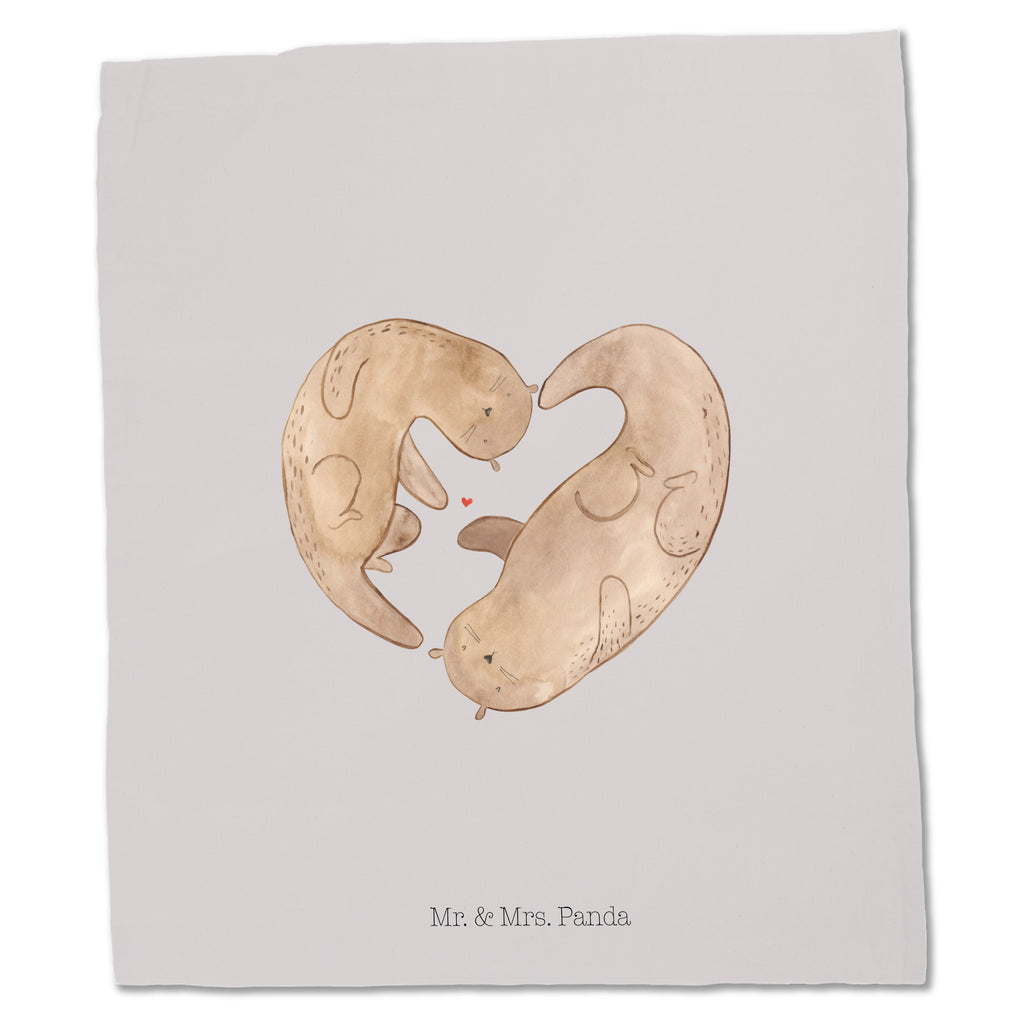 Tragetasche Otter Herz Beuteltasche, Beutel, Einkaufstasche, Jutebeutel, Stoffbeutel, Otter, Fischotter, Seeotter, Liebe, Herz, Liebesbeweis, Liebesgeschenk, Bessere Hälfte, Love you, Jahrestag, Hochzeitstag, Verlobung, gemeinsames Leben