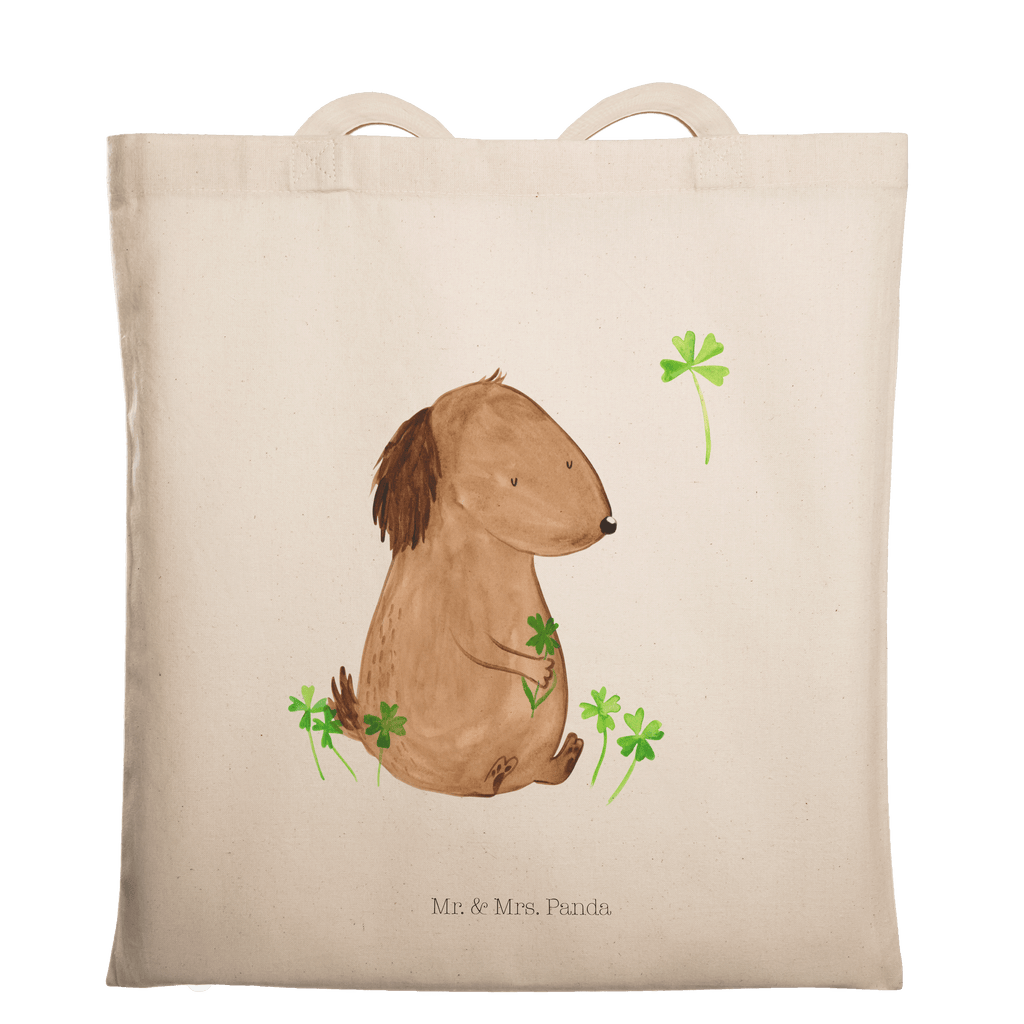 Tragetasche Hund Kleeblatt Beuteltasche, Beutel, Einkaufstasche, Jutebeutel, Stoffbeutel, Hund, Hundemotiv, Haustier, Hunderasse, Tierliebhaber, Hundebesitzer, Sprüche, Kleeblatt, Glück, Tagträume, Motivation, Neuanfang, Geschenk, Glücksbringer, Selbstliebe, Achtsamkeit