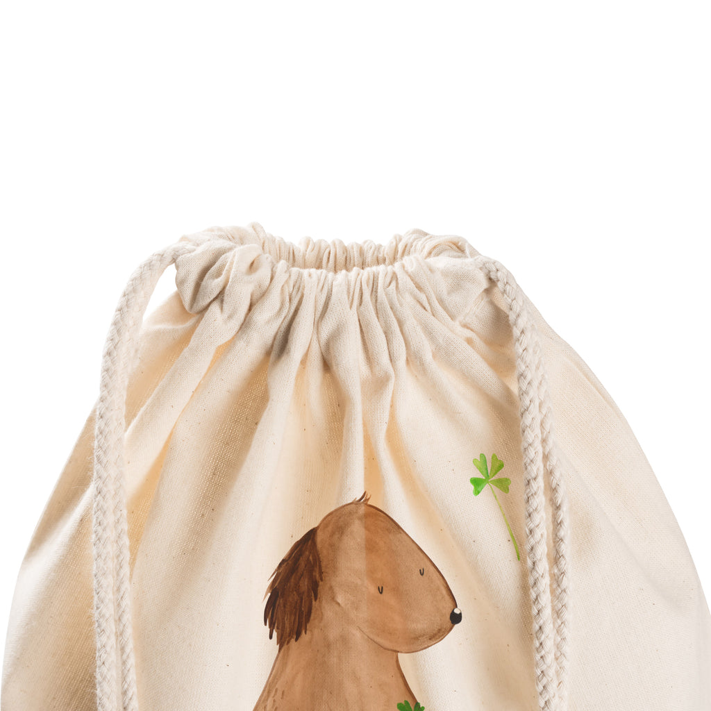 Sportbeutel Hund Kleeblatt Turnbeutel, Beutel, Sporttasche, Tasche, Stoffbeutel, Hund, Hundemotiv, Haustier, Hunderasse, Tierliebhaber, Hundebesitzer, Sprüche, Kleeblatt, Glück, Tagträume, Motivation, Neuanfang, Geschenk, Glücksbringer, Selbstliebe, Achtsamkeit