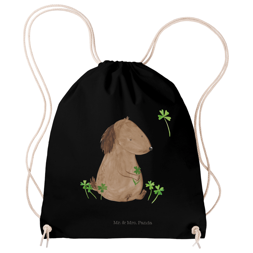 Sportbeutel Hund Kleeblatt Turnbeutel, Beutel, Sporttasche, Tasche, Stoffbeutel, Hund, Hundemotiv, Haustier, Hunderasse, Tierliebhaber, Hundebesitzer, Sprüche, Kleeblatt, Glück, Tagträume, Motivation, Neuanfang, Geschenk, Glücksbringer, Selbstliebe, Achtsamkeit