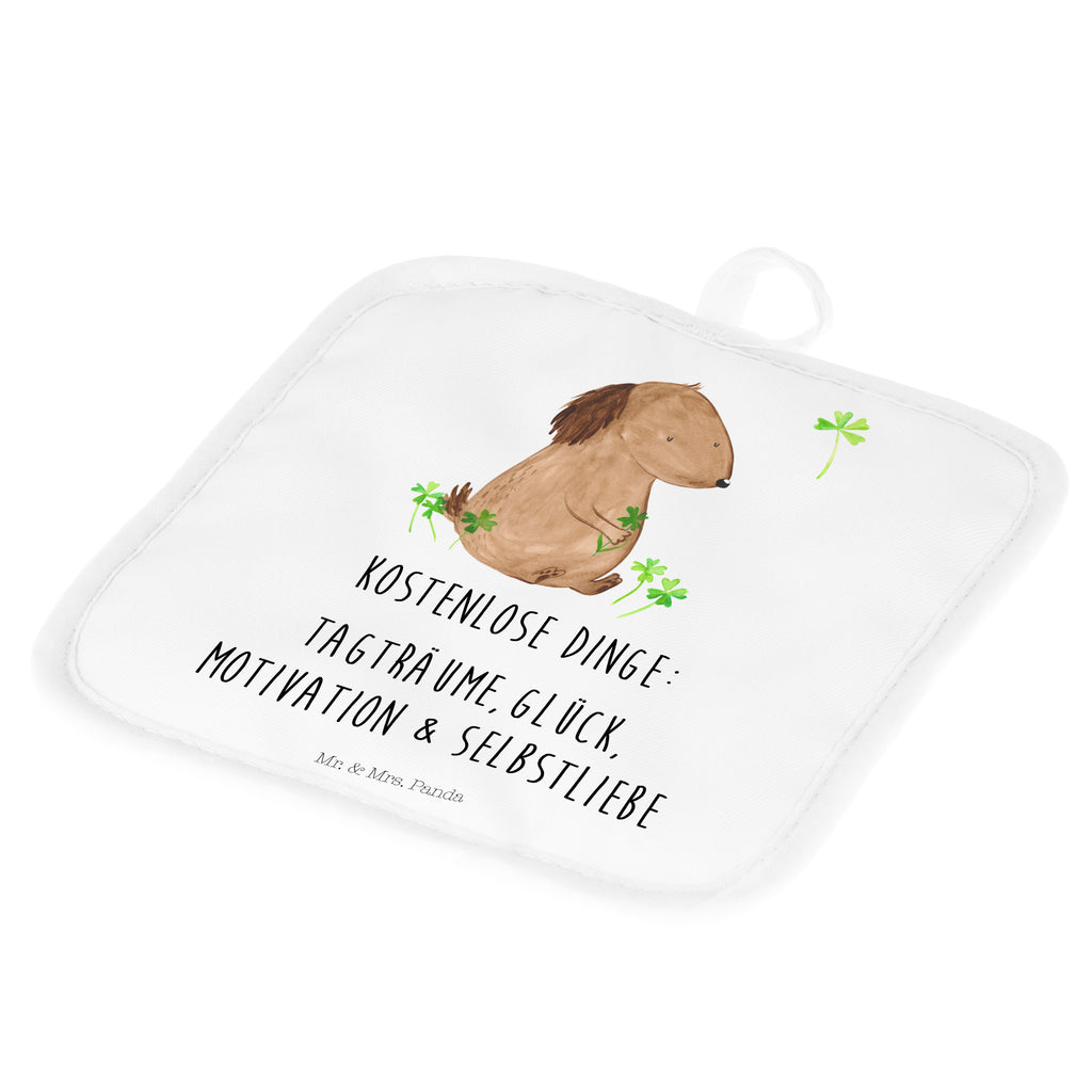 2er Set Topflappen  Hund Kleeblatt Topflappen, Topfuntersetzer, Ofenhandschuh, Topflappen Set, Topflappen lustig, Topflappen mit Spruch, Hund, Hundemotiv, Haustier, Hunderasse, Tierliebhaber, Hundebesitzer, Sprüche, Kleeblatt, Glück, Tagträume, Motivation, Neuanfang, Geschenk, Glücksbringer, Selbstliebe, Achtsamkeit