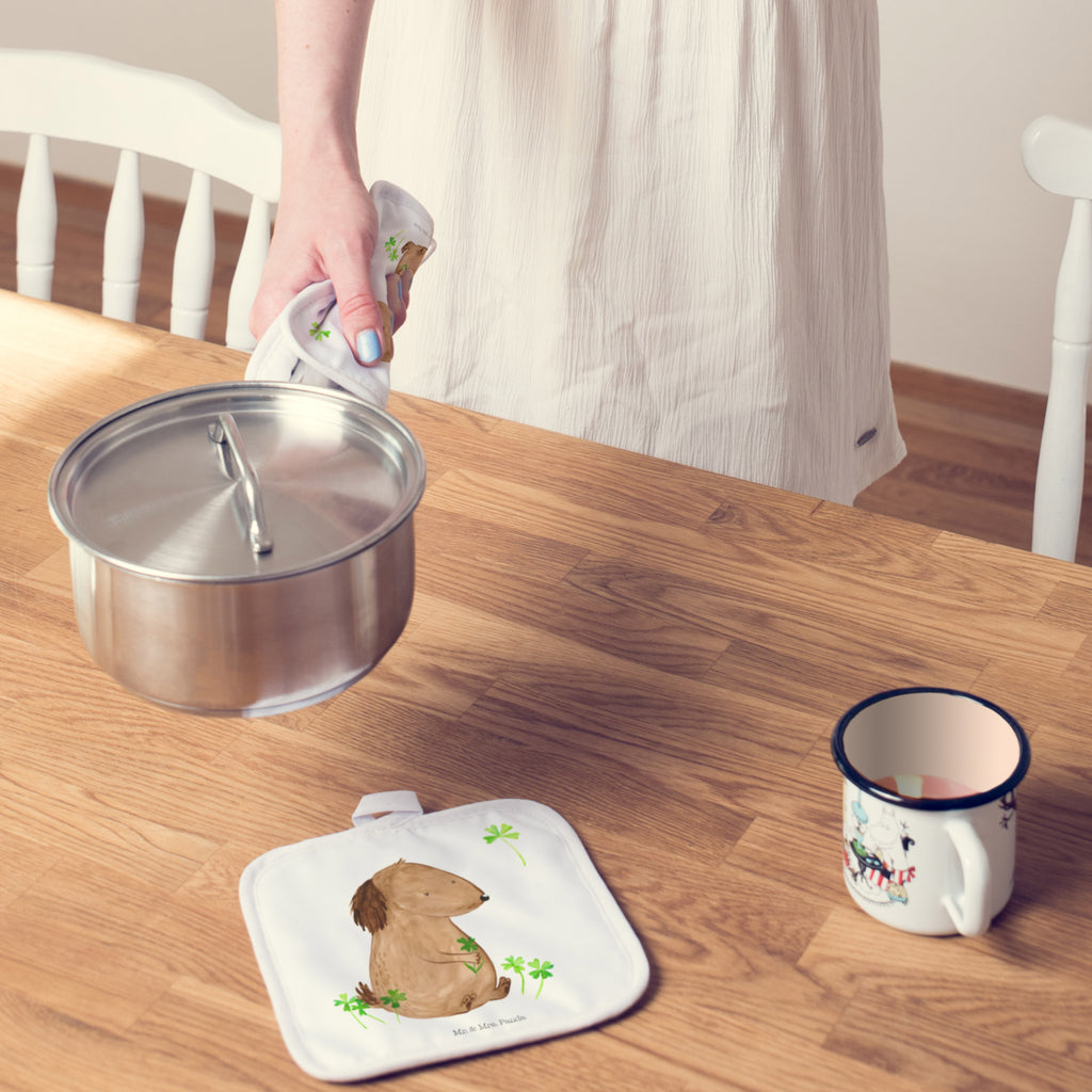 2er Set Topflappen  Hund Kleeblatt Topflappen, Topfuntersetzer, Ofenhandschuh, Topflappen Set, Topflappen lustig, Topflappen mit Spruch, Hund, Hundemotiv, Haustier, Hunderasse, Tierliebhaber, Hundebesitzer, Sprüche, Kleeblatt, Glück, Tagträume, Motivation, Neuanfang, Geschenk, Glücksbringer, Selbstliebe, Achtsamkeit