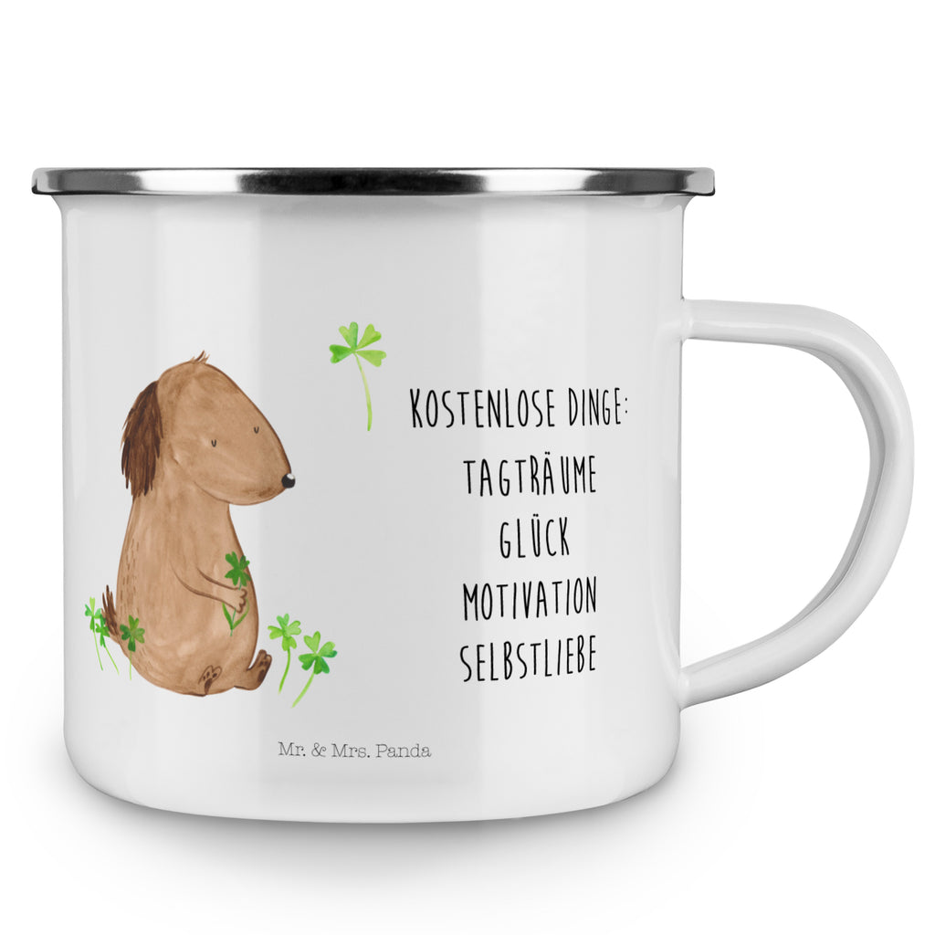 Camping Emaille Tasse Hund Kleeblatt Campingtasse, Trinkbecher, Metalltasse, Outdoor Tasse, Emaille Trinkbecher, Blechtasse Outdoor, Emaille Campingbecher, Edelstahl Trinkbecher, Metalltasse für Camping, Kaffee Blechtasse, Camping Tasse Metall, Hund, Hundemotiv, Haustier, Hunderasse, Tierliebhaber, Hundebesitzer, Sprüche, Kleeblatt, Glück, Tagträume, Motivation, Neuanfang, Geschenk, Glücksbringer, Selbstliebe, Achtsamkeit