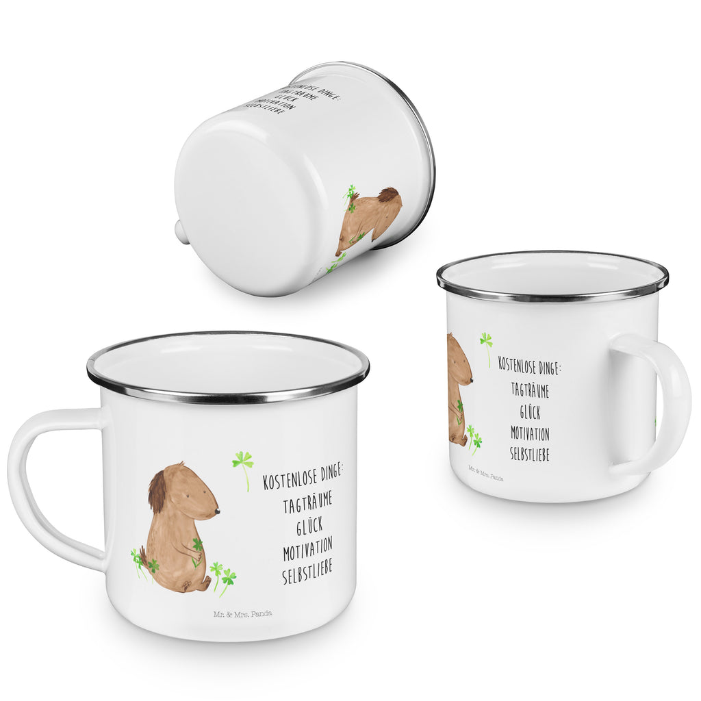 Camping Emaille Tasse Hund Kleeblatt Campingtasse, Trinkbecher, Metalltasse, Outdoor Tasse, Emaille Trinkbecher, Blechtasse Outdoor, Emaille Campingbecher, Edelstahl Trinkbecher, Metalltasse für Camping, Kaffee Blechtasse, Camping Tasse Metall, Hund, Hundemotiv, Haustier, Hunderasse, Tierliebhaber, Hundebesitzer, Sprüche, Kleeblatt, Glück, Tagträume, Motivation, Neuanfang, Geschenk, Glücksbringer, Selbstliebe, Achtsamkeit