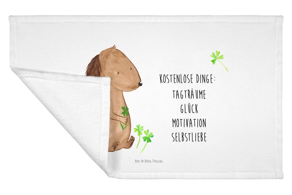 Gäste Handtuch Hund Kleeblatt Gästetuch, Reisehandtuch, Sport Handtuch, Frottier, Kinder Handtuch, Hund, Hundemotiv, Haustier, Hunderasse, Tierliebhaber, Hundebesitzer, Sprüche, Kleeblatt, Glück, Tagträume, Motivation, Neuanfang, Geschenk, Glücksbringer, Selbstliebe, Achtsamkeit