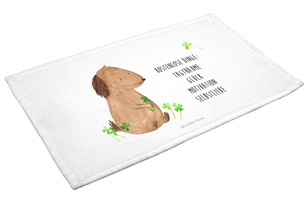 Gäste Handtuch Hund Kleeblatt Gästetuch, Reisehandtuch, Sport Handtuch, Frottier, Kinder Handtuch, Hund, Hundemotiv, Haustier, Hunderasse, Tierliebhaber, Hundebesitzer, Sprüche, Kleeblatt, Glück, Tagträume, Motivation, Neuanfang, Geschenk, Glücksbringer, Selbstliebe, Achtsamkeit