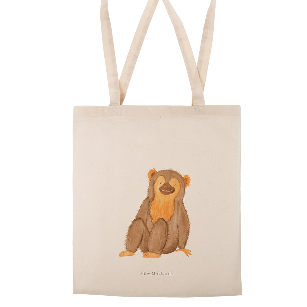 Tragetasche Affe Beuteltasche, Beutel, Einkaufstasche, Jutebeutel, Stoffbeutel, Afrika, Wildtiere, Affe, Äffchen, Affen, Selbstliebe, Respekt, Motivation, Selbstachtung, Liebe, Selbstbewusstsein, Selfcare