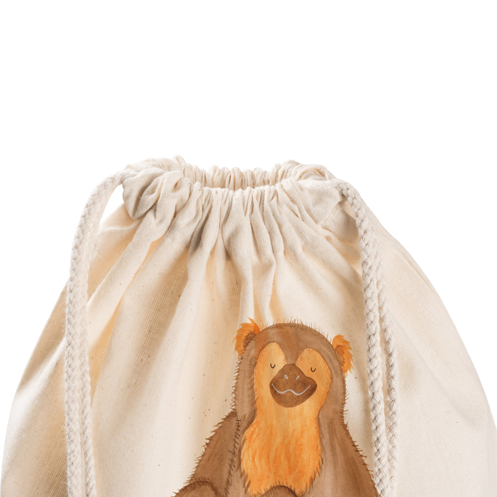 Sportbeutel Affe Turnbeutel, Beutel, Sporttasche, Tasche, Stoffbeutel, Afrika, Wildtiere, Affe, Äffchen, Affen, Selbstliebe, Respekt, Motivation, Selbstachtung, Liebe, Selbstbewusstsein, Selfcare