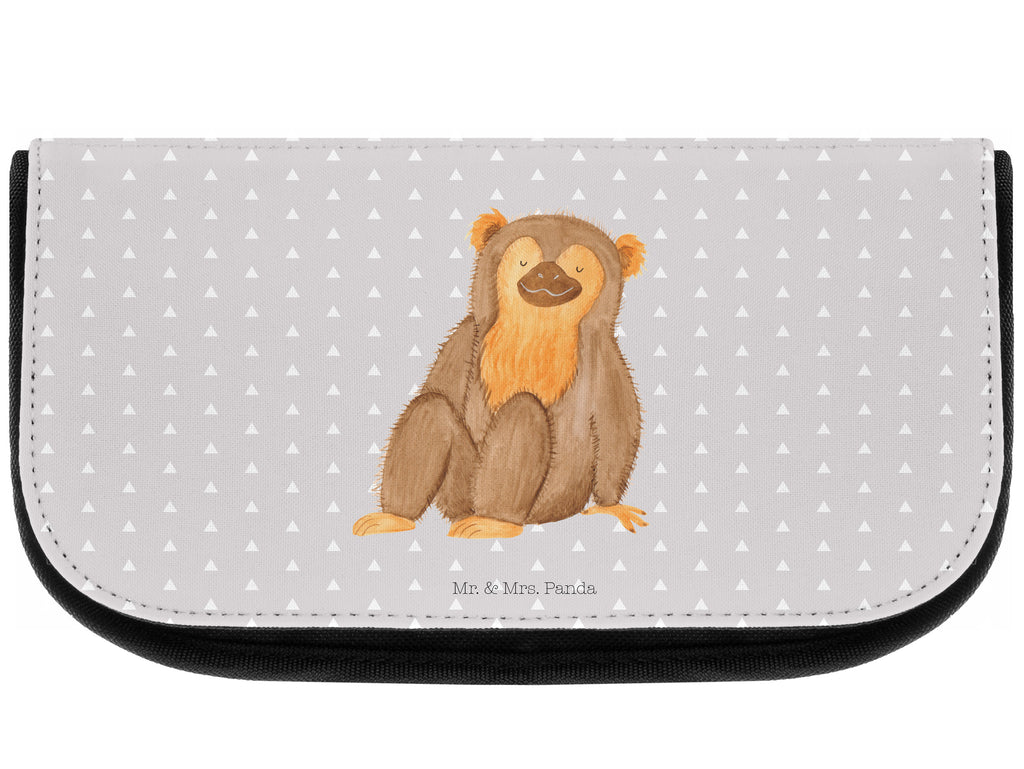 Kosmetiktasche Affe Kosmetikbeutel, Kulturtasche, Kulturbeutel, Schminktasche, Make-Up Tasche, Afrika, Wildtiere, Affe, Äffchen, Affen, Selbstliebe, Respekt, Motivation, Selbstachtung, Liebe, Selbstbewusstsein, Selfcare