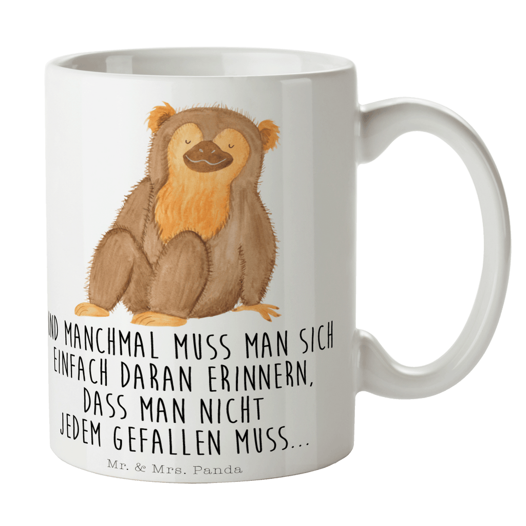 Tasse Affe Affe, Äffchen, Affen, Selbstliebe, Respekt, Motivation, Selbstachtung, Liebe, Selbstbewusstsein, Selfcare	 Becher, Kaffeetasse, Kaffeebecher, Tee, Frühstück, Büro  Afrika, Wildtiere