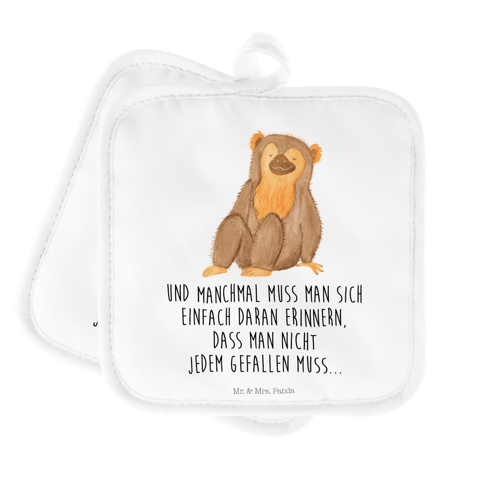 2er Set Topflappen  Affe Topflappen, Topfuntersetzer, Ofenhandschuh, Topflappen Set, Topflappen lustig, Topflappen mit Spruch, Afrika, Wildtiere, Affe, Äffchen, Affen, Selbstliebe, Respekt, Motivation, Selbstachtung, Liebe, Selbstbewusstsein, Selfcare