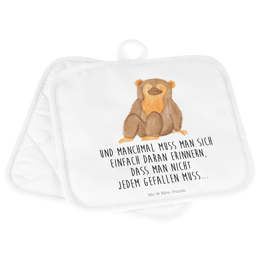 2er Set Topflappen  Affe Topflappen, Topfuntersetzer, Ofenhandschuh, Topflappen Set, Topflappen lustig, Topflappen mit Spruch, Afrika, Wildtiere, Affe, Äffchen, Affen, Selbstliebe, Respekt, Motivation, Selbstachtung, Liebe, Selbstbewusstsein, Selfcare