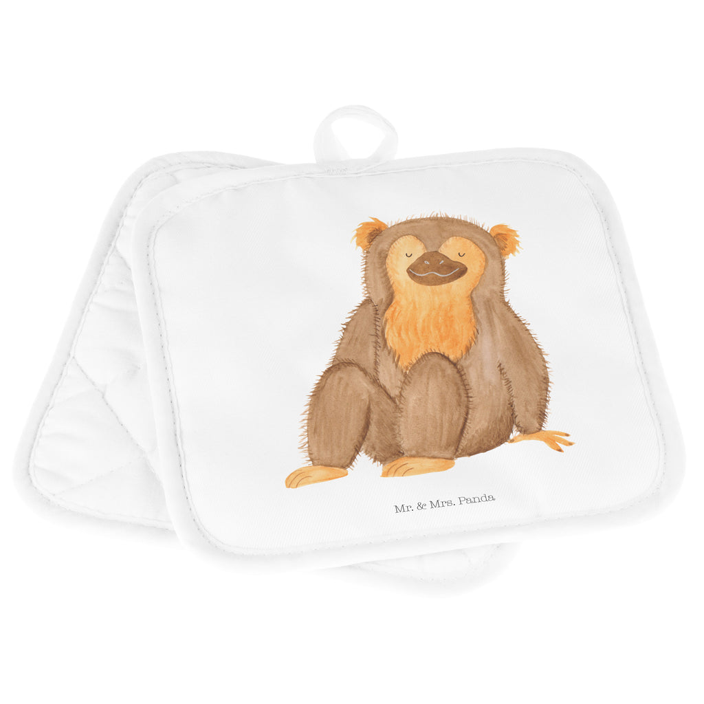 2er Set Topflappen  Affe Topflappen, Topfuntersetzer, Ofenhandschuh, Topflappen Set, Topflappen lustig, Topflappen mit Spruch, Afrika, Wildtiere, Affe, Äffchen, Affen, Selbstliebe, Respekt, Motivation, Selbstachtung, Liebe, Selbstbewusstsein, Selfcare