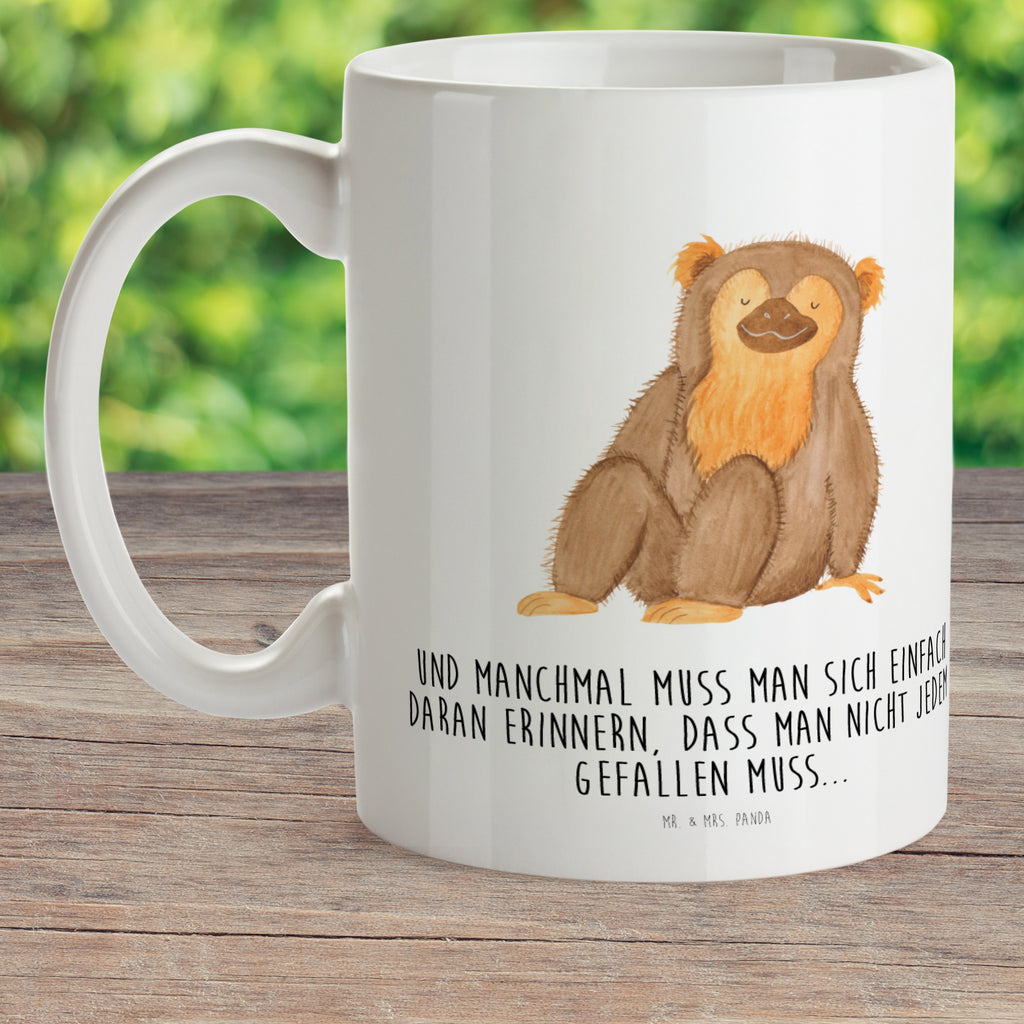 Kindertasse Affe Kunststoff Tasse, Kindergarten, Tasse, Trinkbecher, Camping Becher, Kaffeetasse, Kunststoffbecher, Kindergartenbecher, Outdoorgeschirr, Kunststoffgeschirr, Reisebecher, Reisetasse, Kinderbecher, Afrika, Wildtiere, Affe, Äffchen, Affen, Selbstliebe, Respekt, Motivation, Selbstachtung, Liebe, Selbstbewusstsein, Selfcare