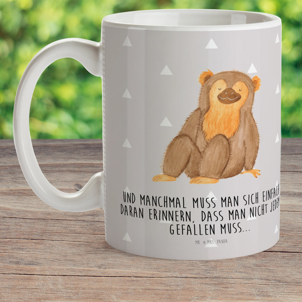 Kindertasse Affe Kunststoff Tasse, Kindergarten, Tasse, Trinkbecher, Camping Becher, Kaffeetasse, Kunststoffbecher, Kindergartenbecher, Outdoorgeschirr, Kunststoffgeschirr, Reisebecher, Reisetasse, Kinderbecher, Afrika, Wildtiere, Affe, Äffchen, Affen, Selbstliebe, Respekt, Motivation, Selbstachtung, Liebe, Selbstbewusstsein, Selfcare