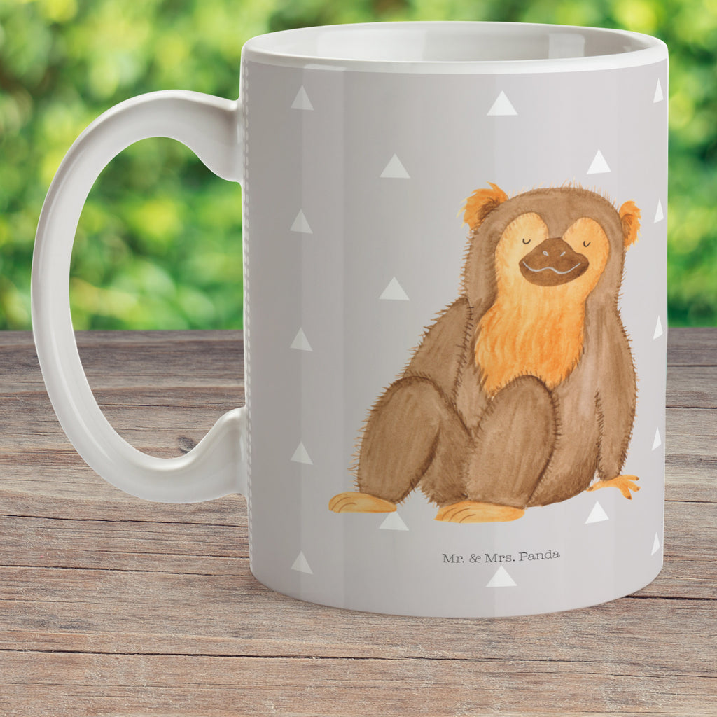 Kindertasse Affe Kunststoff Tasse, Kindergarten, Tasse, Trinkbecher, Camping Becher, Kaffeetasse, Kunststoffbecher, Kindergartenbecher, Outdoorgeschirr, Kunststoffgeschirr, Reisebecher, Reisetasse, Kinderbecher, Afrika, Wildtiere, Affe, Äffchen, Affen, Selbstliebe, Respekt, Motivation, Selbstachtung, Liebe, Selbstbewusstsein, Selfcare