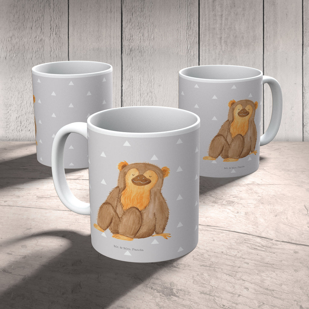 Kindertasse Affe Kunststoff Tasse, Kindergarten, Tasse, Trinkbecher, Camping Becher, Kaffeetasse, Kunststoffbecher, Kindergartenbecher, Outdoorgeschirr, Kunststoffgeschirr, Reisebecher, Reisetasse, Kinderbecher, Afrika, Wildtiere, Affe, Äffchen, Affen, Selbstliebe, Respekt, Motivation, Selbstachtung, Liebe, Selbstbewusstsein, Selfcare