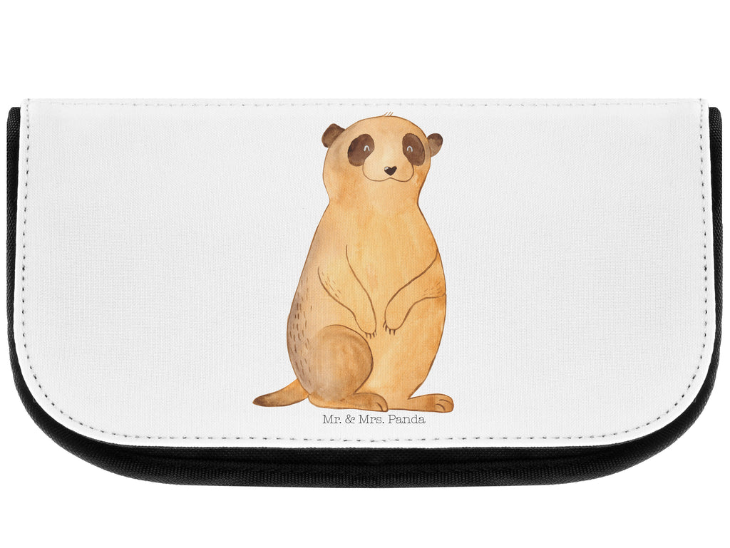 Kosmetiktasche Erdmännchen Kosmetikbeutel, Kulturtasche, Kulturbeutel, Schminktasche, Make-Up Tasche, Afrika, Wildtiere, Erdmännchen, Reisen, Spruch, Weltreise, Afrikareise, Roadtrip, Traveling